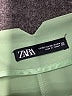 Zara Solid Green Casual Pants Size XS - photo 7