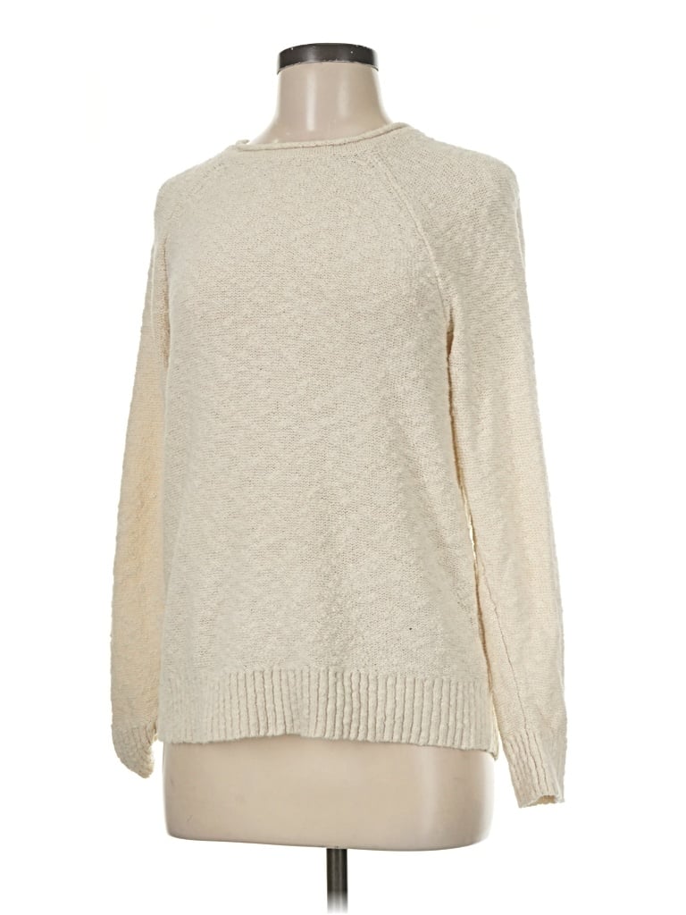 Pre-owned L.l.bean Pullover Sweater In Ivory