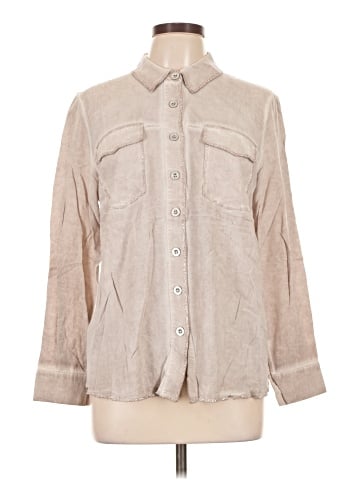 Creation L 3/4 Sleeve Button-Down Shirt (view 1)