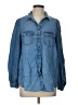 BeachLunchLounge 100% Rayon Blue Long Sleeve Button-Down Shirt Size L - photo 1