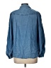 BeachLunchLounge 100% Rayon Blue Long Sleeve Button-Down Shirt Size L - photo 2