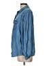 BeachLunchLounge 100% Rayon Blue Long Sleeve Button-Down Shirt Size L - photo 5