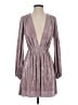 FLORET STUDIOS 100% Polyester Metallic Purple Cocktail Dress Size XS - photo 1