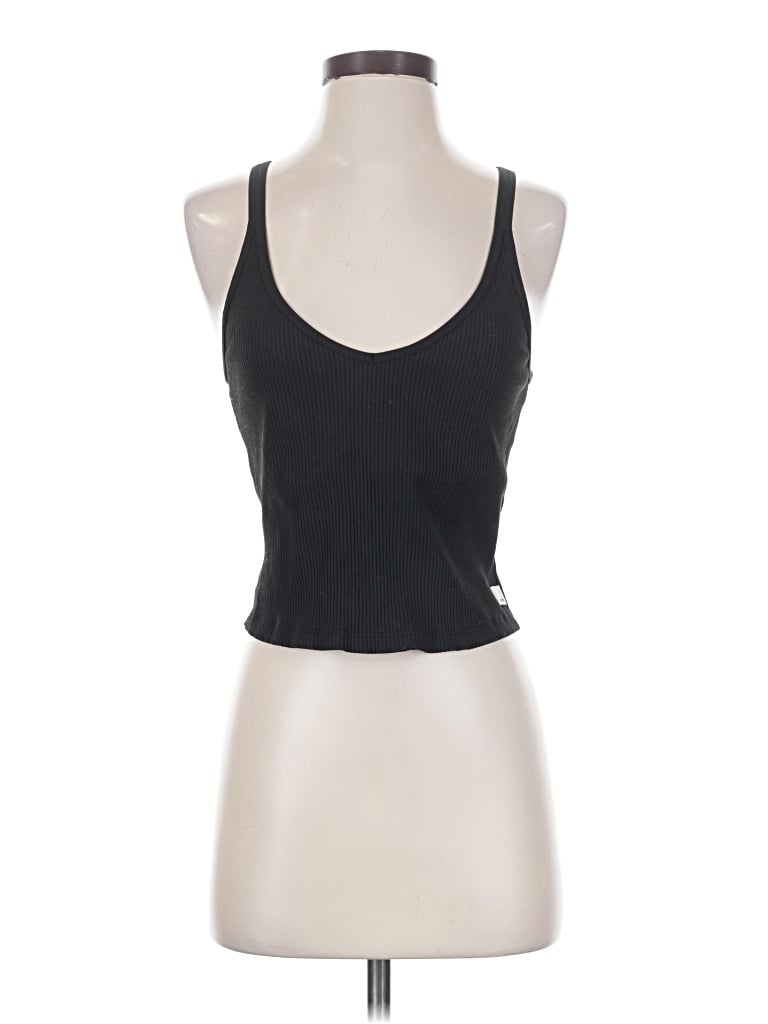 Pre-owned Vuori Tank Top Black Halter Neckline Tops