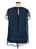 Fever Blue Short Sleeve Blouse Size XL - photo 2