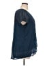 Fever Blue Short Sleeve Blouse Size XL - photo 4