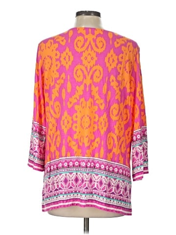 Belle By Kim Gravel 3/4 Sleeve Blouse (view 2)