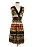 A. Byer Print Brown Casual Dress Size M - photo 1