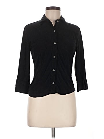 Guess 3/4 Sleeve Button-Down Shirt (view 1)