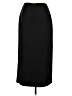 Michele 100% Polyester Solid Black Formal Skirt Size 12 - photo 2