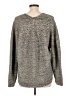 Uniqlo 100% Cotton Tweed Gray Pullover Sweater Size L - photo 2