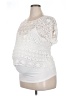 Juniper Ln 100% Cotton White Short Sleeve Top Size S - photo 1