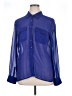 Guess 100% Polyester Color Block Blue Long Sleeve Blouse Size XL - photo 1
