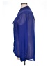 Guess 100% Polyester Color Block Blue Long Sleeve Blouse Size XL - photo 5