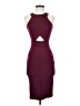 Privy Solid Burgundy Cocktail Dress Size S - photo 1