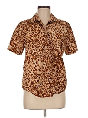 Karen Scott Sport Short Sleeve Blouse (view 1)