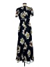 Taylor 100% Polyester Floral Black Casual Dress Size 6 - photo 2