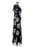 Taylor 100% Polyester Floral Black Casual Dress Size 6 - photo 4