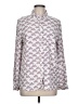 BeachLunchLounge Print Ivory Long Sleeve Blouse Size L - photo 1
