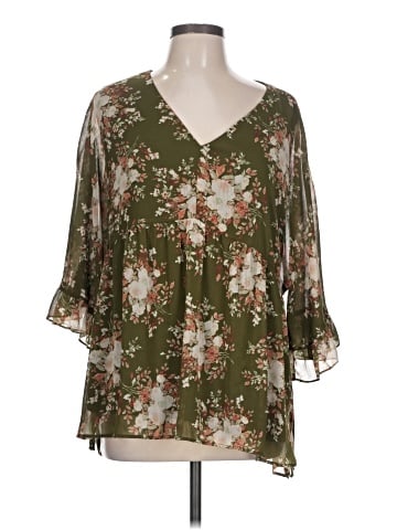 DR2 3/4 Sleeve Blouse (view 1)
