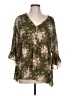 DR2 Green 3/4 Sleeve Blouse Size L - photo 1