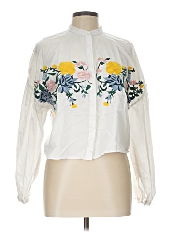 Trafaluc by Zara Long Sleeve Blouse (view 1)