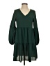 Unbranded Solid Green Casual Dress Size S - photo 1