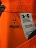 Under Armour 100% Polyester Color Block Orange Athletic Shorts Size 7 - photo 3