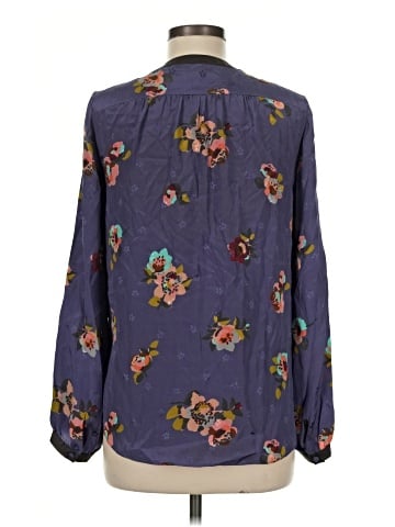 Rebecca Taylor Long Sleeve Silk Top (view 2)