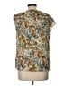 Talbots 100% Polyester Gold Sleeveless Blouse Size 10 - photo 2