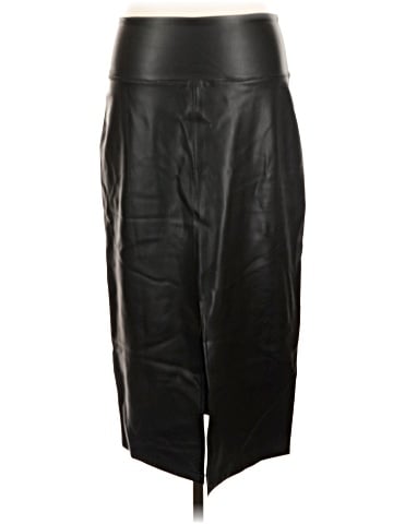 Electric & Rose Faux Leather Skirt (view 2)