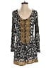 Free People 100% Rayon Paisley Gold Black Romper Size S - photo 1