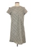 Zara Basic 100% Cotton Chevron-herringbone Gray Casual Dress Size M - photo 1