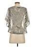 Delia's 100% Polyester Gray 3/4 Sleeve Blouse Size S - photo 2
