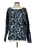 Tart Animal Print Blue Pullover Sweater Size L - photo 1