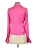 Bebe 100% Polyester Pink Long Sleeve Blouse Size 0 - photo 2