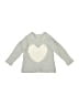 Crewcuts Outlet Hearts Silver Pullover Sweater Size 3 - photo 1