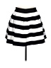 Express Stripes Black Casual Skirt Size L - photo 1