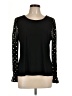 Madison Black Long Sleeve Top Size L - photo 1