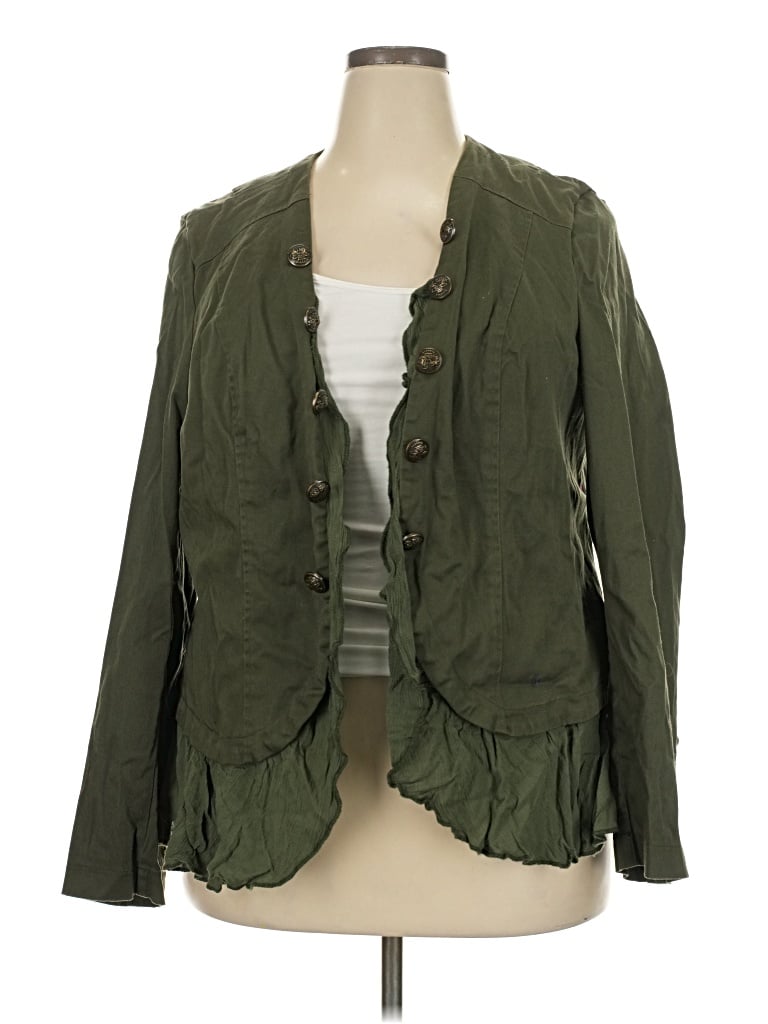 Pre-owned Torrid Jacket In Green
