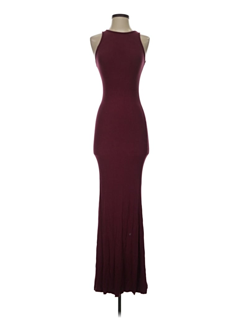 Pre-owned Reoria Cocktail Dress In Burgundy