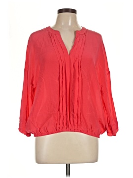 Willi Smith 3/4 Sleeve Silk Top