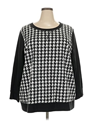 Woman Within Pullover Sweater (view 1)