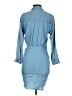 Veronica Beard 100% Lyocell Blue 3/4 Sleeve Button-Down Shirt Size 0 - photo 2