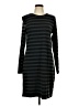 dip Stripes Black Casual Dress Size L - photo 1