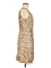 Robbie Bee 100% Silk Animal Print Tan Cocktail Dress Size 6 - photo 4