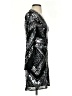Express 100% Polyester Metallic Silver Cocktail Dress Size S - photo 4