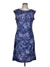 Dana Buchman Paisley Blue Cocktail Dress Size L - photo 1