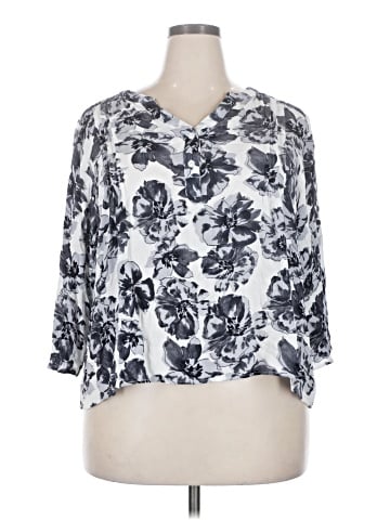 Monday Fun 3/4 Sleeve Blouse (view 1)