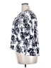 Monday Fun 100% Rayon Floral Silver 3/4 Sleeve Blouse Size 2X - photo 5